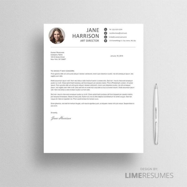 Creative cover letter for Word