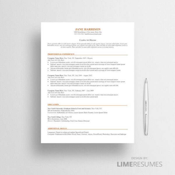 ATS resume template 01