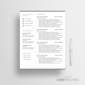 2 page resume 41