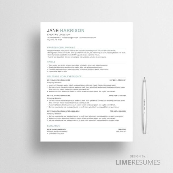 Combination resume template 43