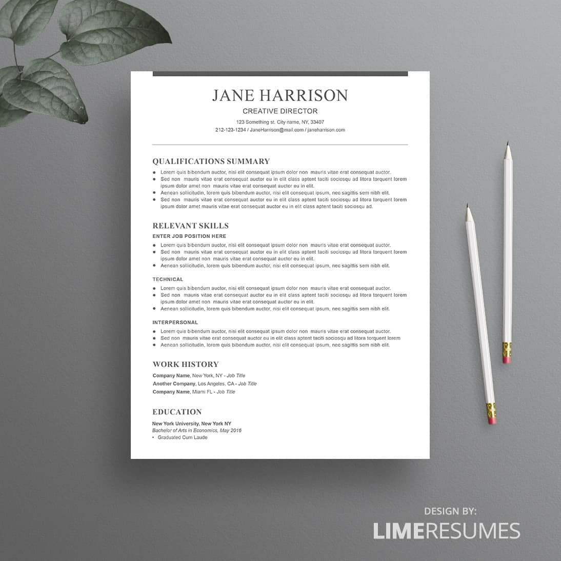 Functional resume template 42