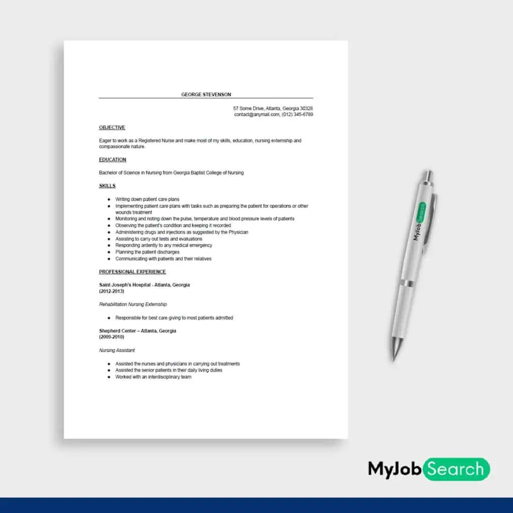 Nursing Student Resume Example [Download]